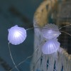 Fancy Cool White Sea Shell Shaped 20 Led Fairy String Lights for Bedroom Decoration