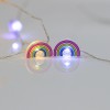 Indoor Decoration Colorful Rainbow Shaped Led Fairy Light String 20Led Micro Rice Lights 