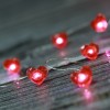 Romance Heart Shaped Led String Lights 20 pcs Warm White Lights for Valentine's Day Decoration