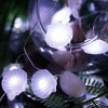 Fancy Cool White Sea Shell Shaped 20 Led Fairy String Lights for Bedroom Decoration