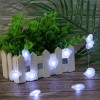 Remote Controlled 3AA Battery Operated Sea Conch Shaped Led String Lights 20 Cool White Lights