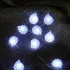 Remote Controlled 3AA Battery Operated Sea Conch Shaped Led String Lights 20 Cool White Lights