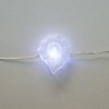 Remote Controlled 3AA Battery Operated Sea Conch Shaped Led String Lights 20 Cool White Lights
