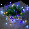 Battery Operated 20 Led Fairy String Lights Warm White Lights with Colorful Sea Glass Shards Shaped