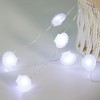 Fancy Cool White Sea Shell Shaped 20 Led Fairy String Lights for Bedroom Decoration