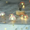 Indoor Decoration Colorful Rainbow Shaped Led Fairy Light String 20Led Micro Rice Lights 