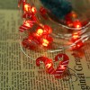 6.6FT./20Leds Warm White Christmas Crutch Shaped Led String Lights