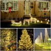 8 Modes Solar Powered Led String Lights 100 Warm White Lights