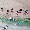 Christmas Snowman Shaped Led String Lights 20 Cool White Lights