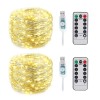 5M 50Leds Warm White 8 Modes Remote Controlled USB Led String Lights