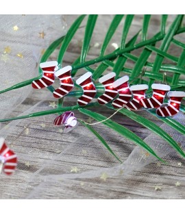 Battery Operated 2M-20Leds Xmas Socks Style Led Fairy Lights