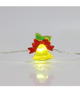 Christmas Holiday Decorative Bell Shaped 20 Led Lights String