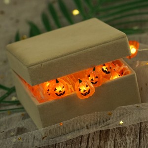 Halloween Themed Decorative Lights Pumpkin Shaped Led String Lights 2M/20Leds Warm White Lihgts
