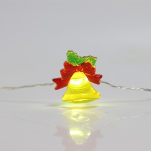 Christmas Holiday Decorative Bell Shaped 20 Led Lights String