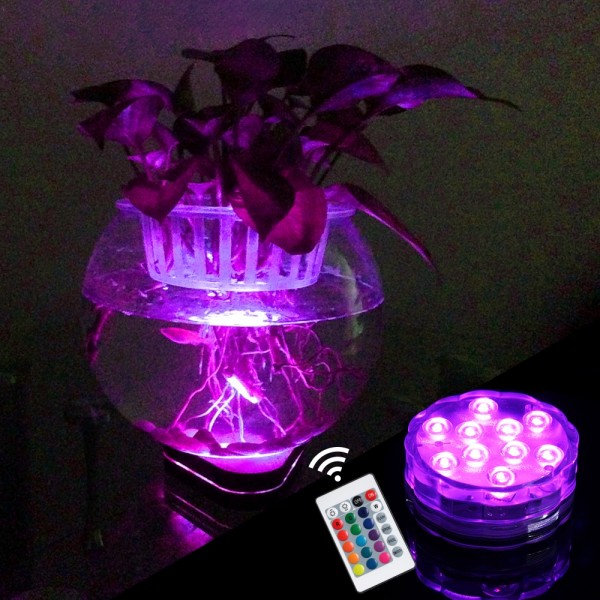 Remote Controlled 16 Colors Changing Submersible Led Puck Lights