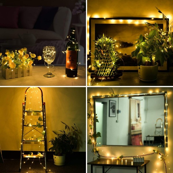 2AA Battery Powered Copper Wire Led String Lights