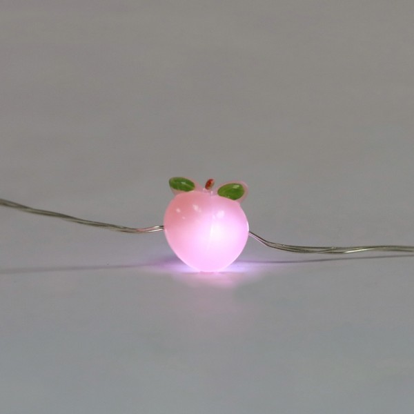 2M 20Leds Warm White Honey Peach Shaped Led String Lights for Holiday Decoration