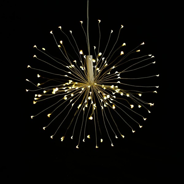 3AA Waterproof Battery Box Operated Led Fireworks String Lights wirh Remote and Timer Function