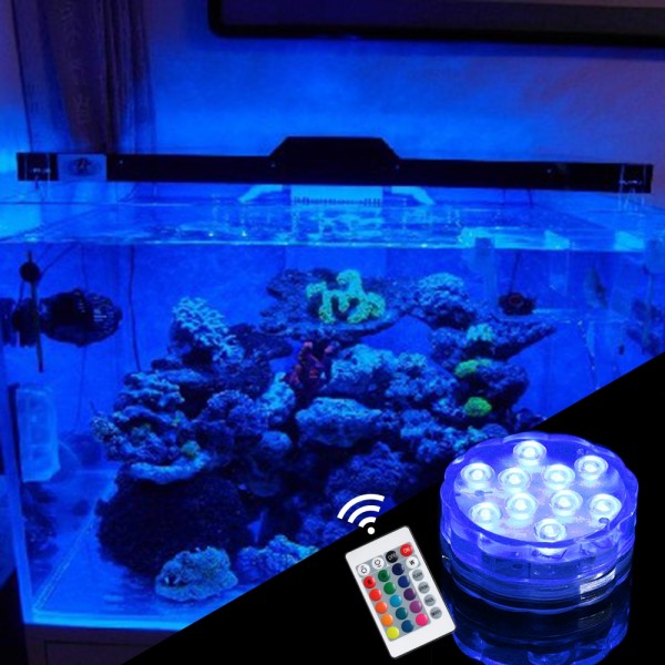 Remote Controlled 16 Colors Changing Submersible Led Puck Lights