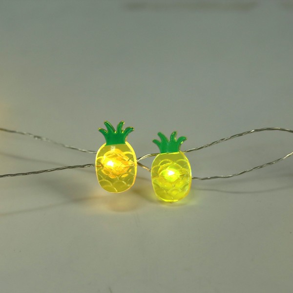 Pineapple Shaped Led Copper Wire String Lights 20 Warm Lights for Home Decoration