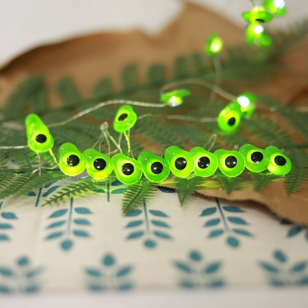 Battery Operated Led String Lights 20 pcs Avocado Shaped Warm White Lights