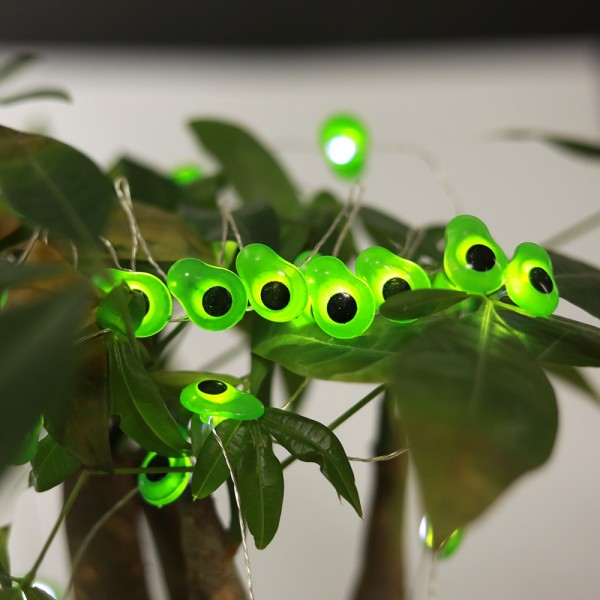 Battery Operated Led String Lights 20 pcs Avocado Shaped Warm White Lights