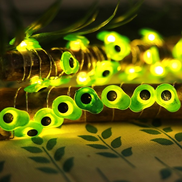 Battery Operated Led String Lights 20 pcs Avocado Shaped Warm White Lights