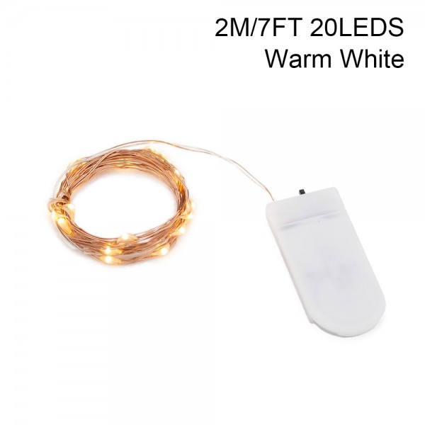 Micro Rice Lights Led Fairy String Lights CR2032 Battery Operated 20Leds Lights
