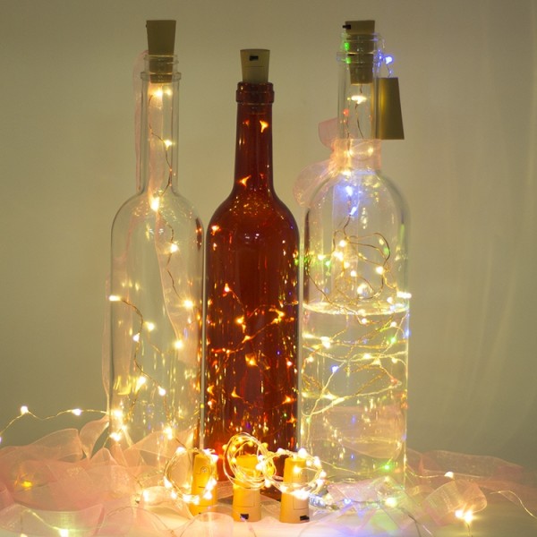 Classical 20Leds Wine Bottle Cork Shaped Led String Lights