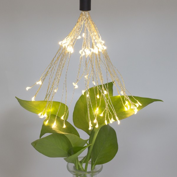 3AA Waterproof Battery Box Operated Led Fireworks String Lights wirh Remote and Timer Function